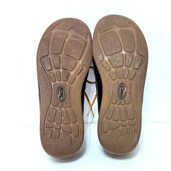 Chaco Women's Size 9 Pineland Moc Chukka Shoes Black Leather Tan Laces - Picture 10 of 11